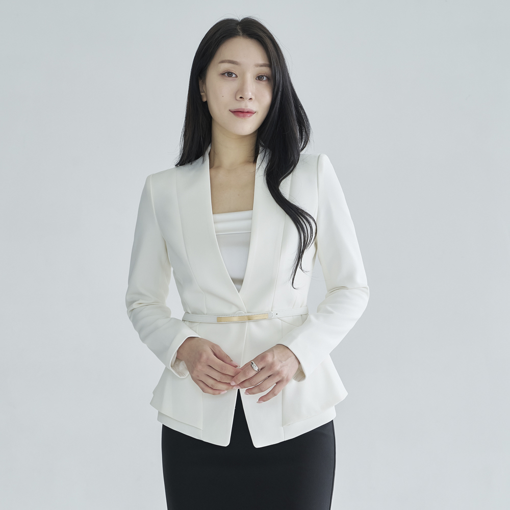여성마이 아나운서자켓 면접 노카라정장 벨트자켓 [벨트날개] - 상세 이미지 3