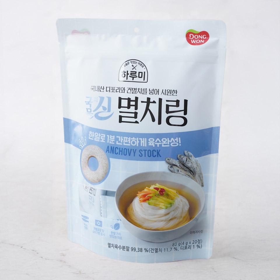 메가마트 동원 하루미 국물의신 멸치링 80g - 상세 이미지 2