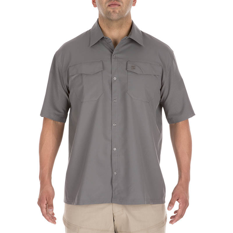 5.11 택티컬 프리덤 플렉스 반팔 셔츠(스톰) - Freedom Flex Short Sleeve Shirt (Storm) - 메인 이미지