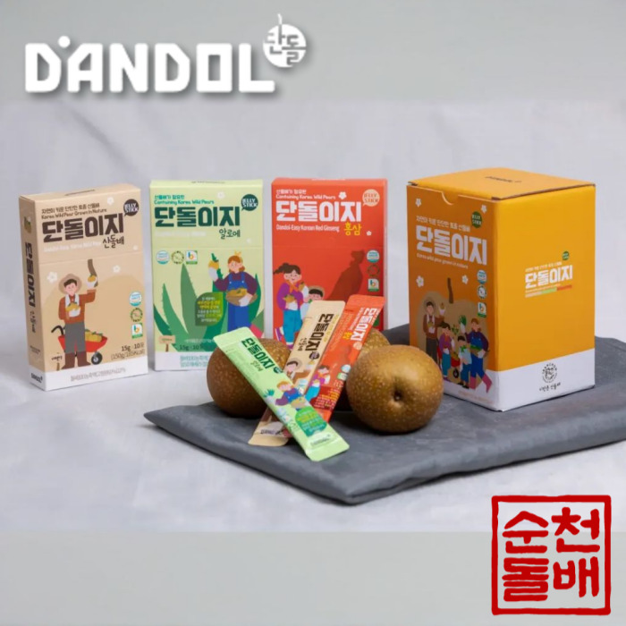 온 가족이 함께 단돌이지 젤리스틱 3종 선물세트, 산돌배 + 알로에 + 홍삼 (각 1박스씩 총 3박스) - 상세 이미지 5