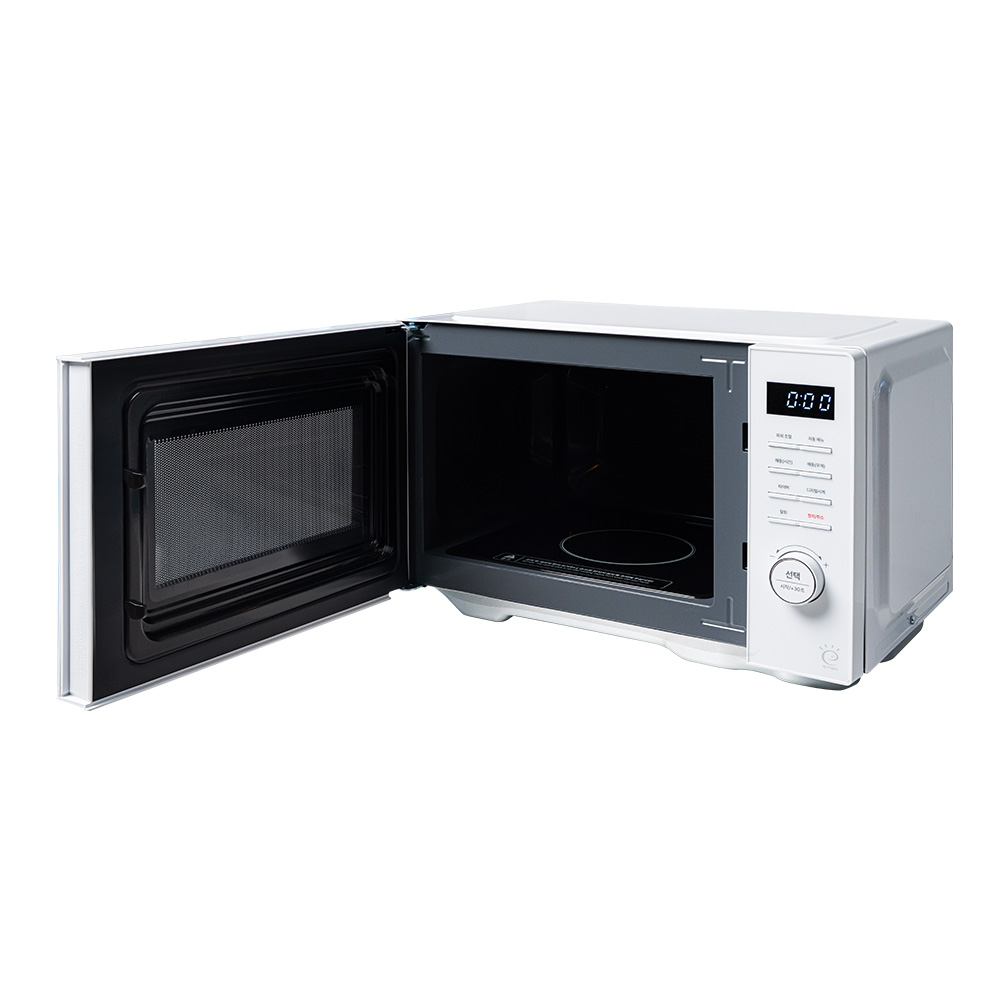 쿠잉 플랫전자렌지 MM-E2301WWFL 무회전 전자랜지 미니 소형 원룸 화이트