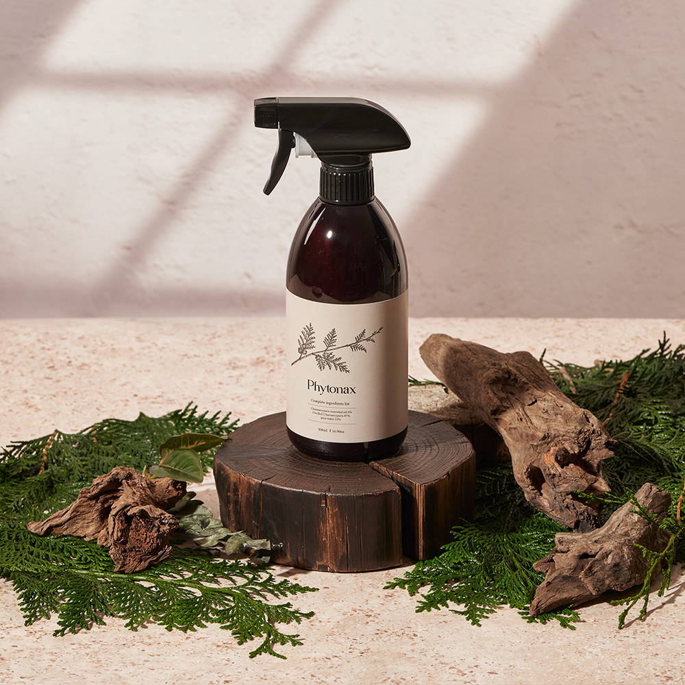 피토낵스 3%편백오일, 87%편백수를 혼합한 천연물질 피톤치드 원인제거 탈취 항균 500ml 단품