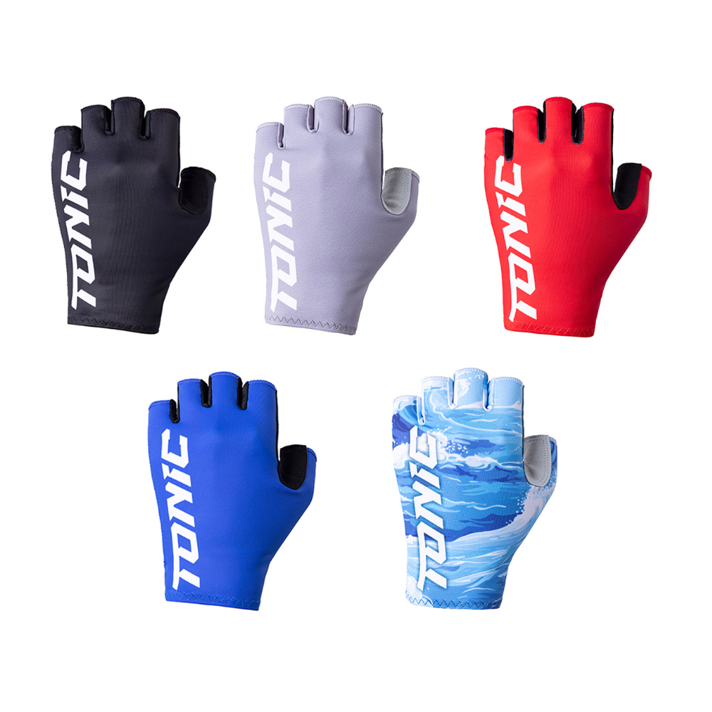 토닉 DS 글러브 5컷 낚시 자외선차단 장갑 레드, XL - 상세 이미지 2