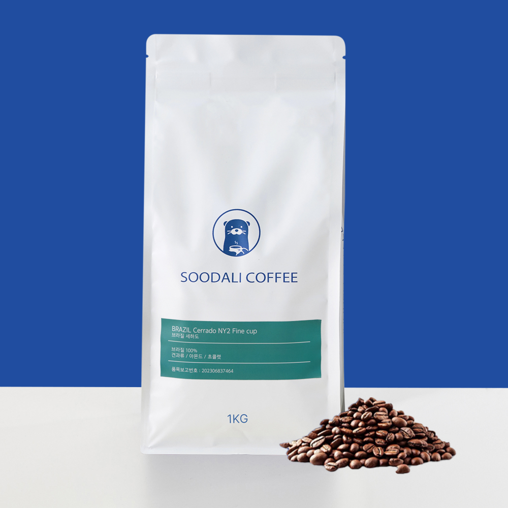 [무료배송] 수달리커피 원두커피 산미없는 고소한 브라질 세하도1kg 외 6종 홀빈 분쇄
