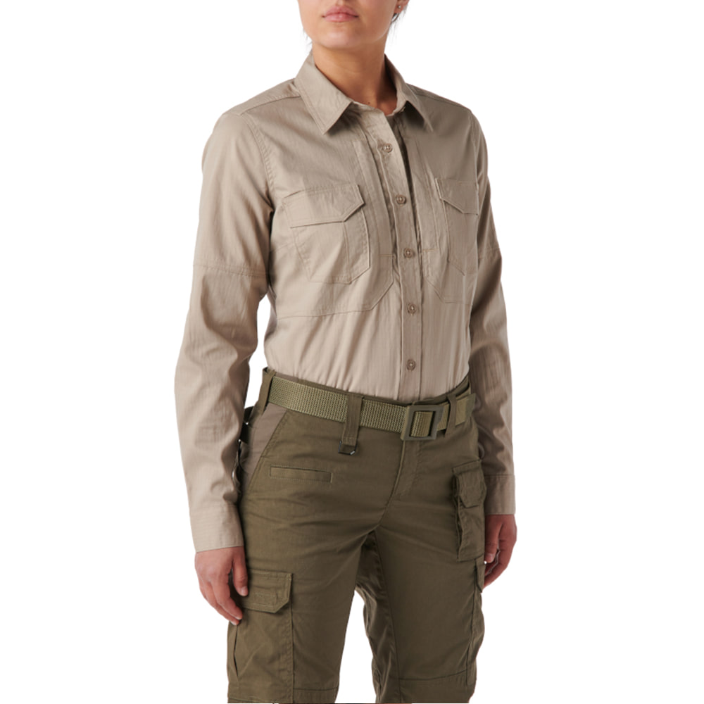5.11 택티컬 여성용 ABR 프로 셔츠 긴팔 (카키) - WM ABR PRO SHIRT LS (KHAKI) - 상세 이미지 2