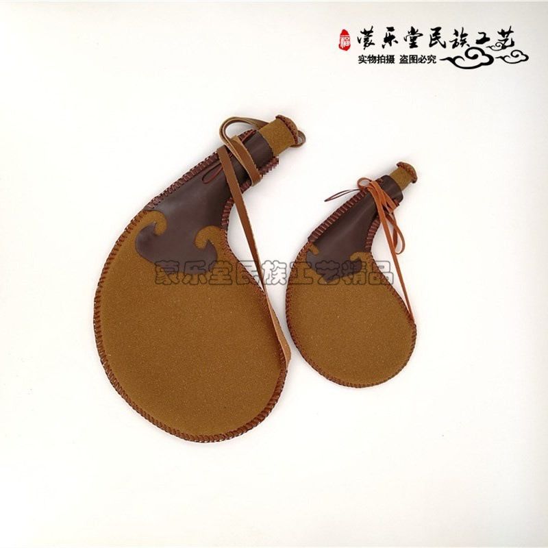 몽골 가죽 징기스칸 술병 전통 수공예 장식 소품 30cm 낙타 / 3개 - 상세 이미지 2