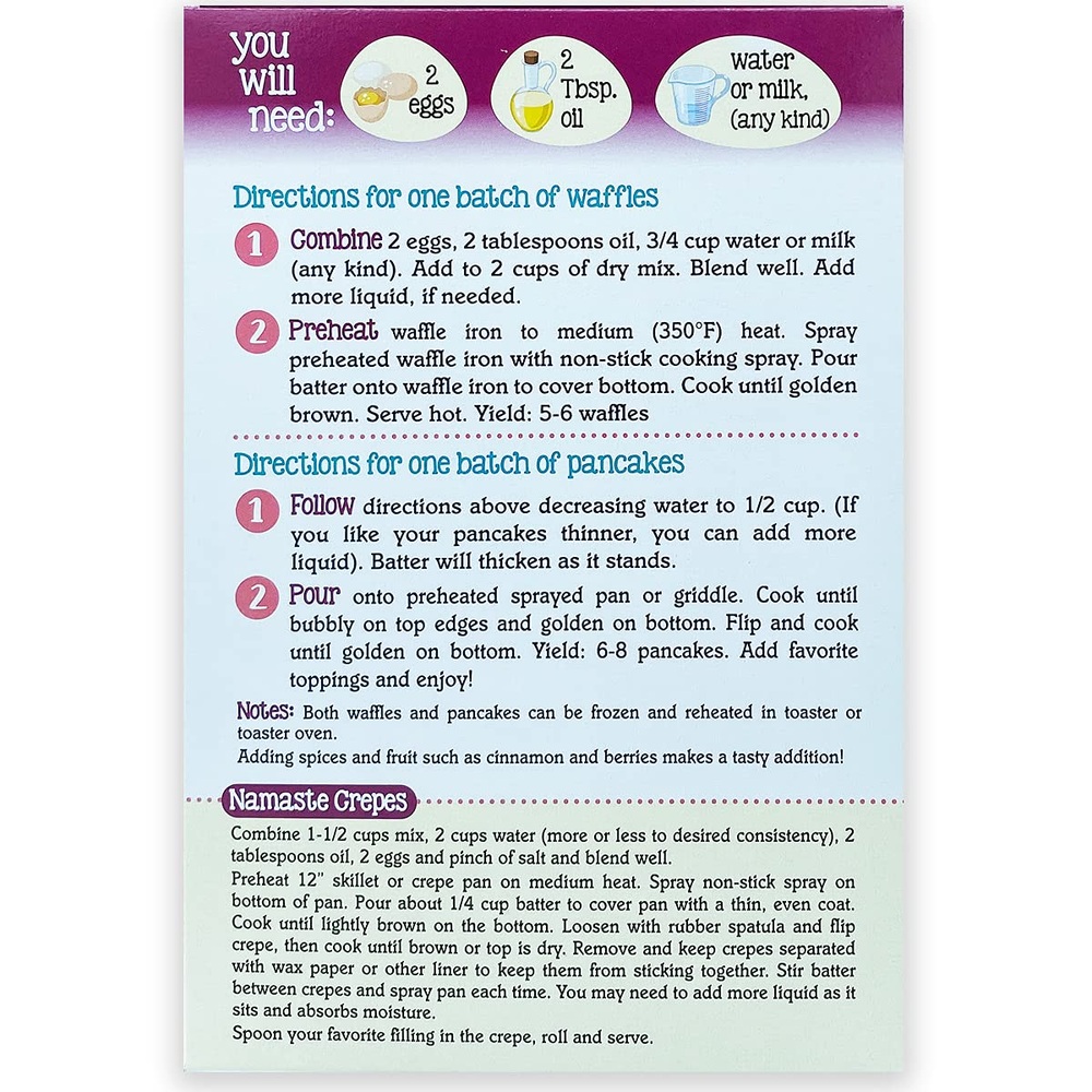 나마스테 글루텐프리 와플팬케이크믹스 6팩