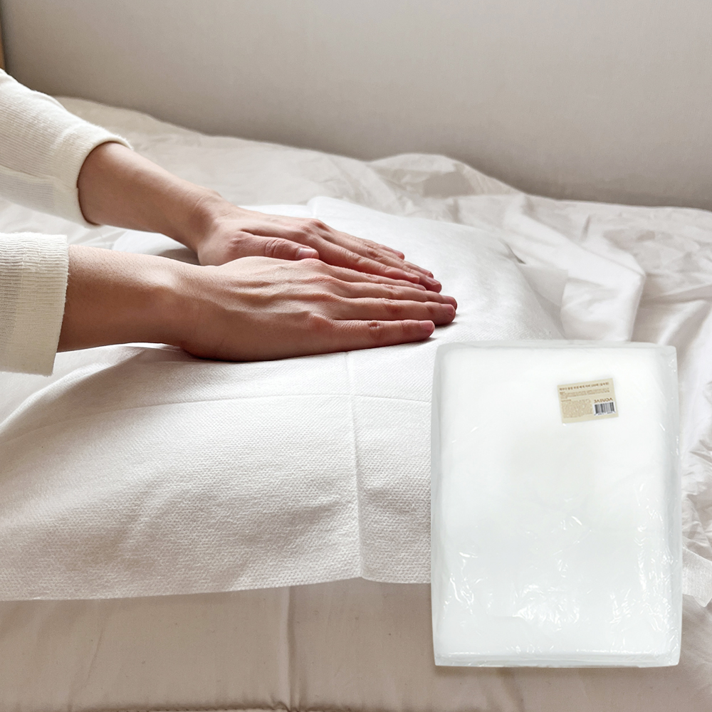 [실속형] 재우다 일회용 위생 베개 커버 꿀잠 위생 베개 시트 100매 제품 이미지