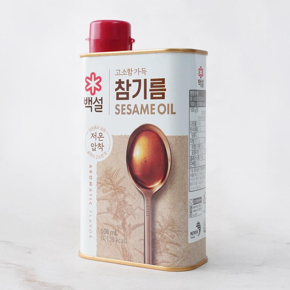 메가마트 CJ 백설 고소함 가득 참기름 500ml - 상세 이미지 2