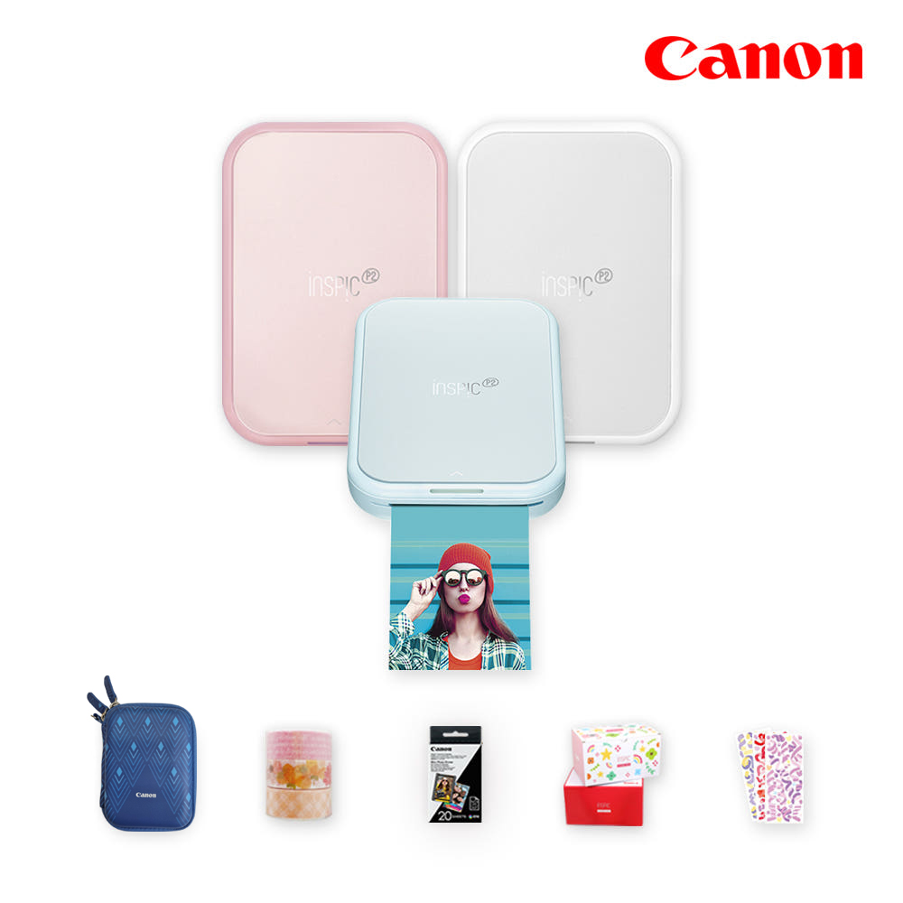 [N포인트 1만원] 캐논 인스픽P2 다꾸패키지 / 휴대용 포토프린터 PV-223 스마트폰 전용 사진인화