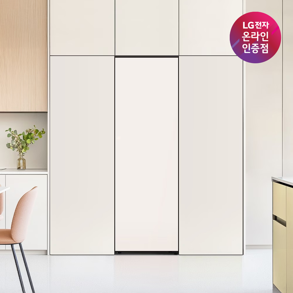 LG 컨버터블 패키지 오브제컬렉션 Fit & Max 냉동전용고 Y324GB3S (글라스 베이지/문열림선택)