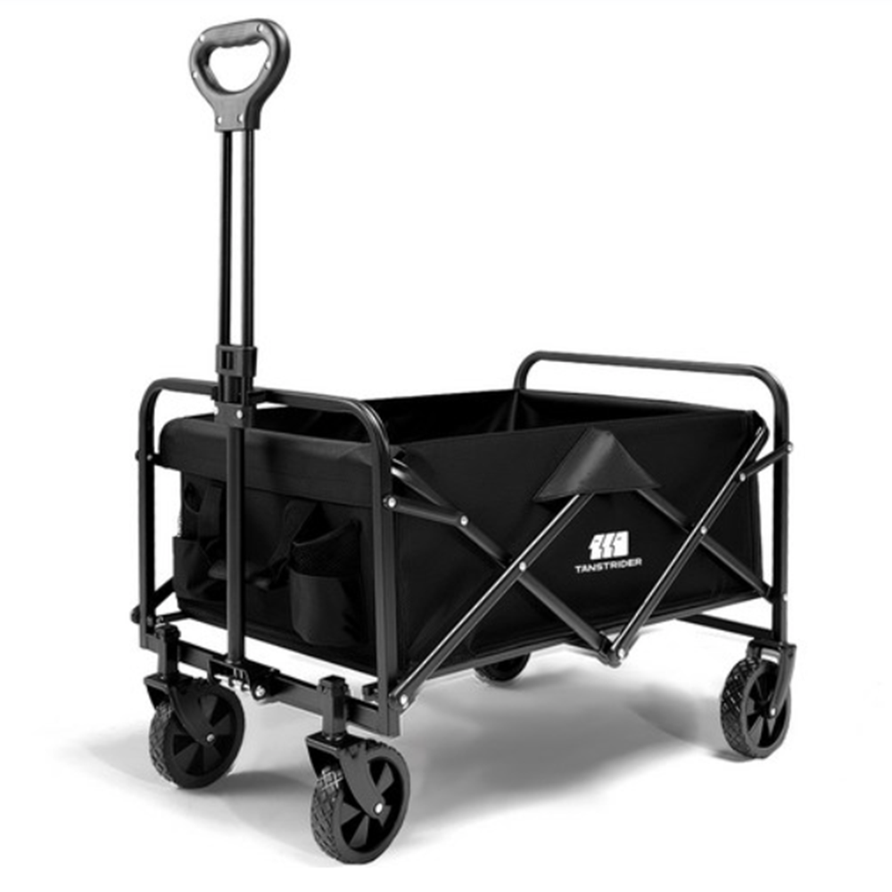 캠핑 카트 왜건 접이식 폴딩 수레 트레일러 탄씨엔쯔 블랙