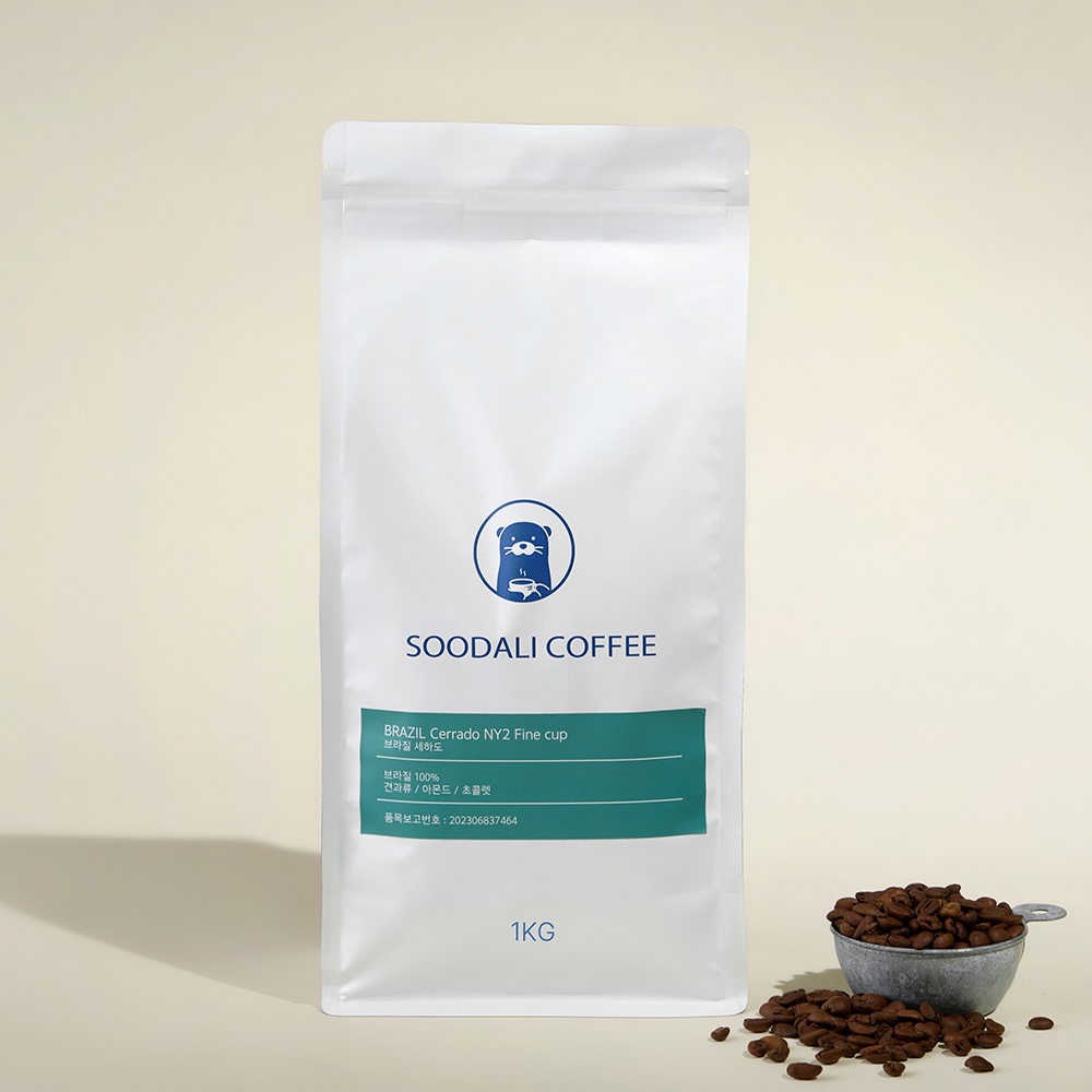 [무료배송] 수달리커피 원두커피 산미없는 고소한 브라질 세하도1kg 외 6종 홀빈 분쇄