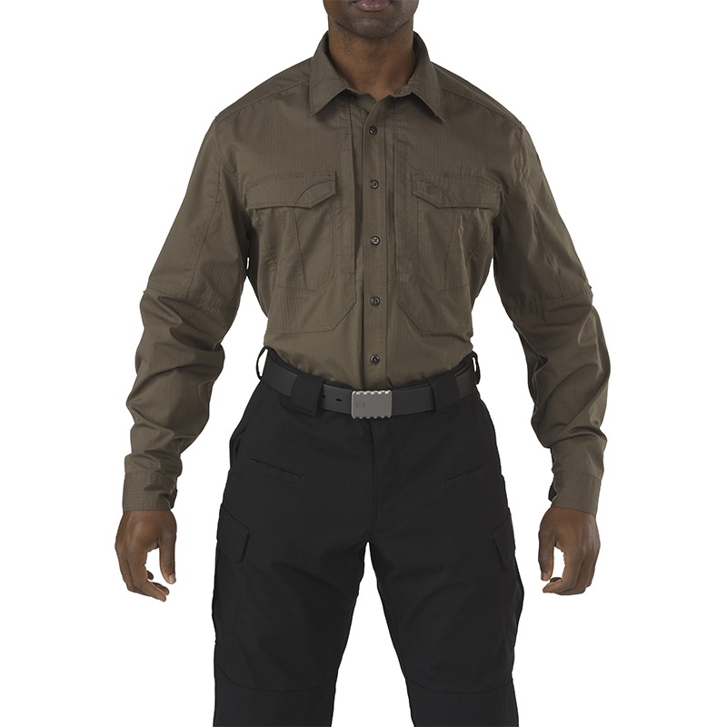 5.11 택티컬 스트라이크 긴팔 셔츠 (툰드라) - Stryke Long Sleeve Shirt (Tundra) - 메인 이미지