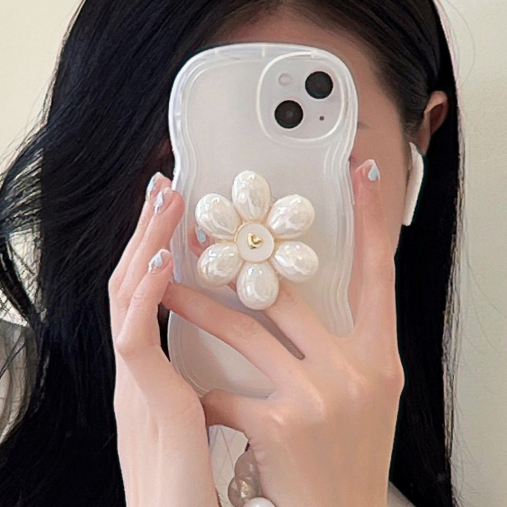 꽃 그립 톡홀더 핸드폰 귀여운 아크릴 레진 스마트톡 - 상세 이미지 2