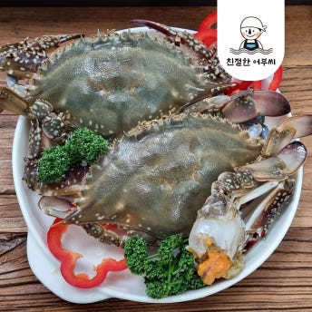 제철 꽃게 숫꽃게 3kg 2kg 1kg 급냉 톱밥 꽂개 친절한어부씨