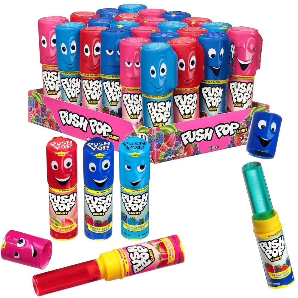 Push Pop 푸시팝 캔디 24개입 선물세트 선물세트 생일 선물 간식 파티 - 상품 이미지