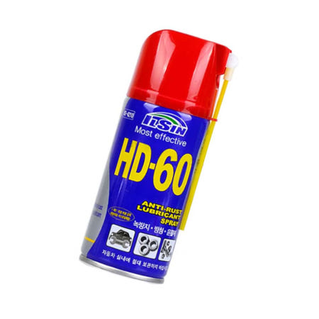 방청윤활제 HD-60 360ml 녹방지 WD-40 구리스 제거제 스티커