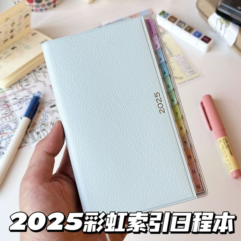놀티 페이젬 다이어리 그레이스 위클리 플래너 시작 노 A. 2025 가죽 일정 파란색 하나 - 상세 이미지 2