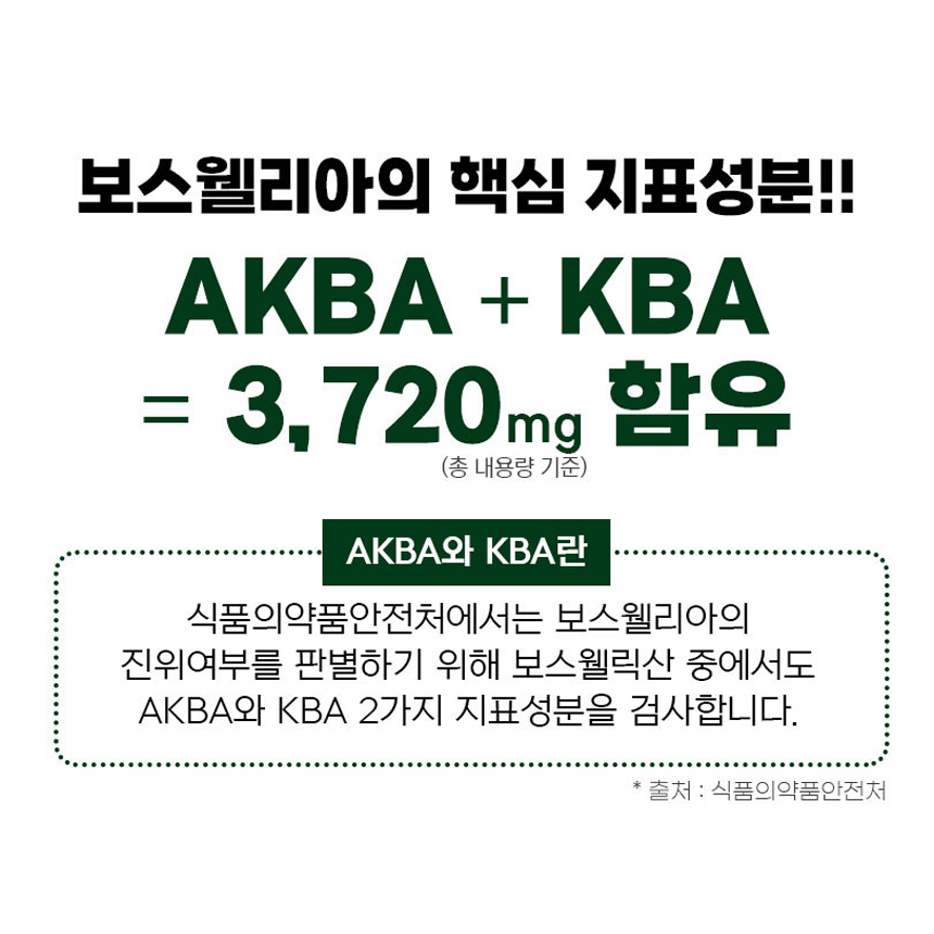 초록입 보스웰리아 100 1000mg 120정, 2개 - 상세 이미지 2