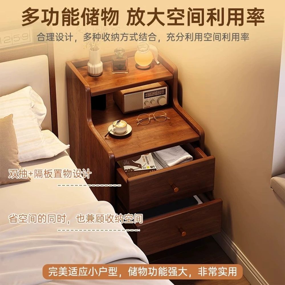 원목 침대협탁 캐비닛 라탄 소파 침실 모던 AF. High Fiber Board Core - 상세 이미지 3