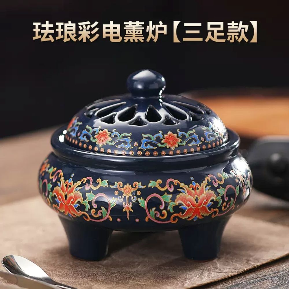 전기향로 가정용 아로마 가능 전기 타이밍 블렌더 A. 전자 향 버너 플랫 모델 체스 팩 - 상세 이미지 5