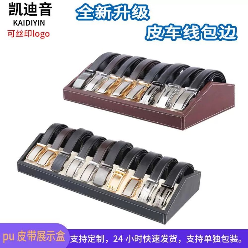 벨트 보관함 아크릴 1칸 디스플레이 컬렉션 진열 허리띠 6칸 A. 6 그리드 블랙 - 상세 이미지 4