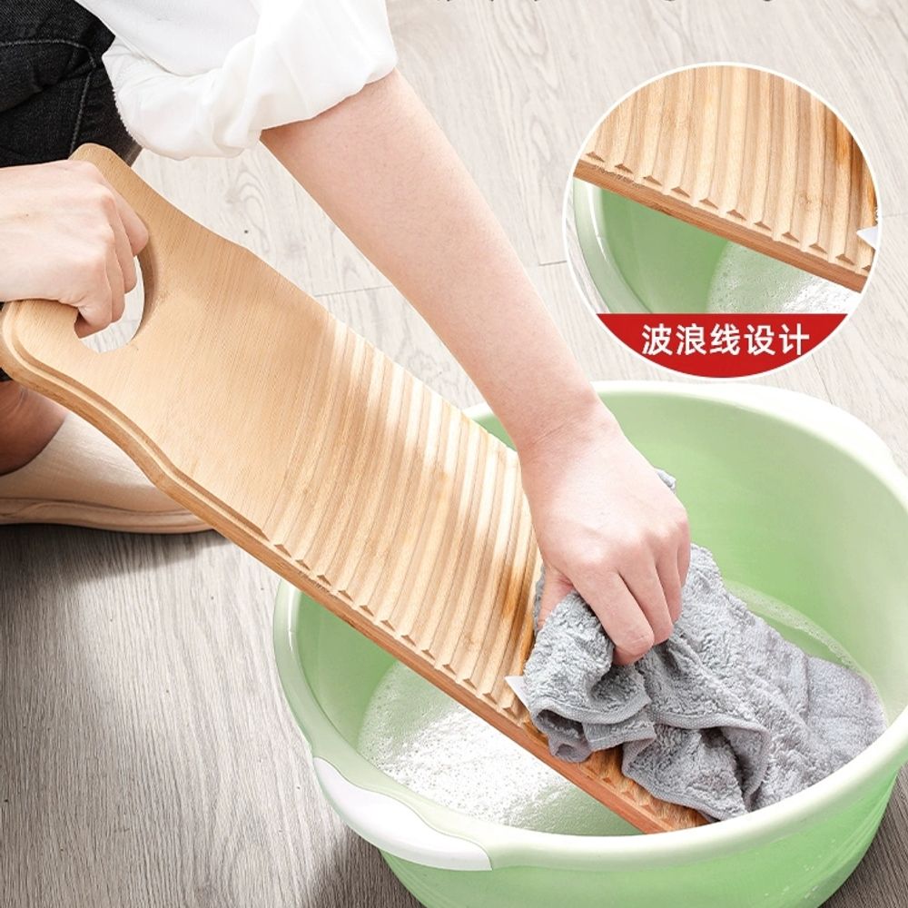 옛날 빨래판 손빨래 애벌 자취 휴대용 석재 A. 소삼겹대 납작머리 40길이 장갑비누망 포 - 상세 이미지 3