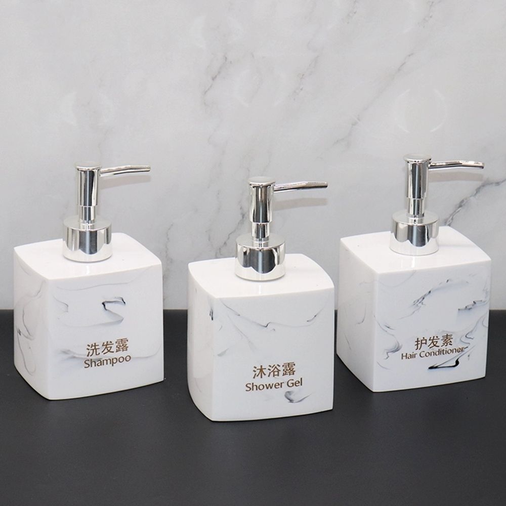 대리석모양 싱크대 세제통 씽크대 핸드워시 세제 공병 A. 230ml 흰색 모방 단어없는 병 - 상세 이미지 4