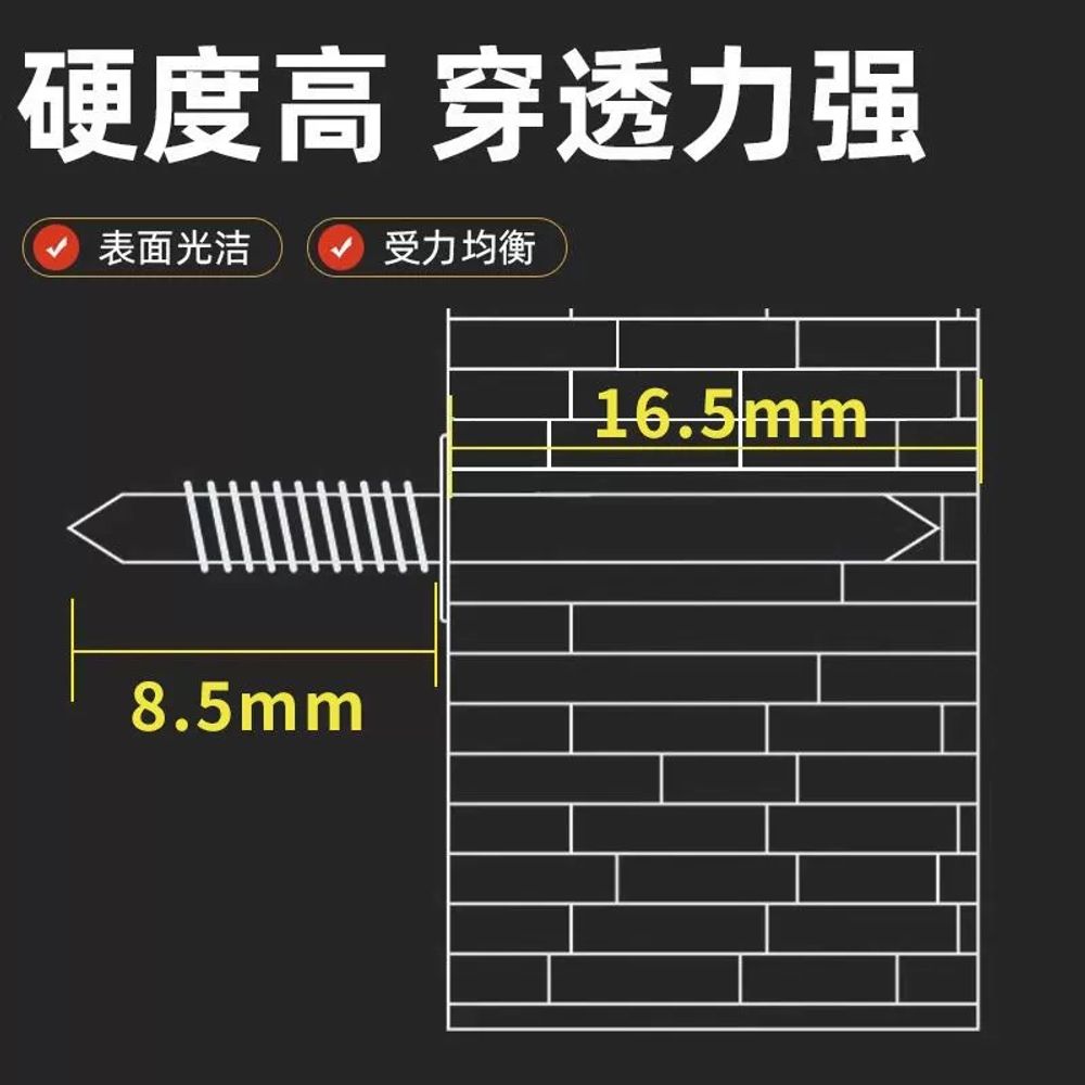 더블헤드 양면못 덧댐 목재 설치소켓 건네일 A. 펀치가 필요 없는 새로운 세대의 흔적 없 - 상세 이미지 4