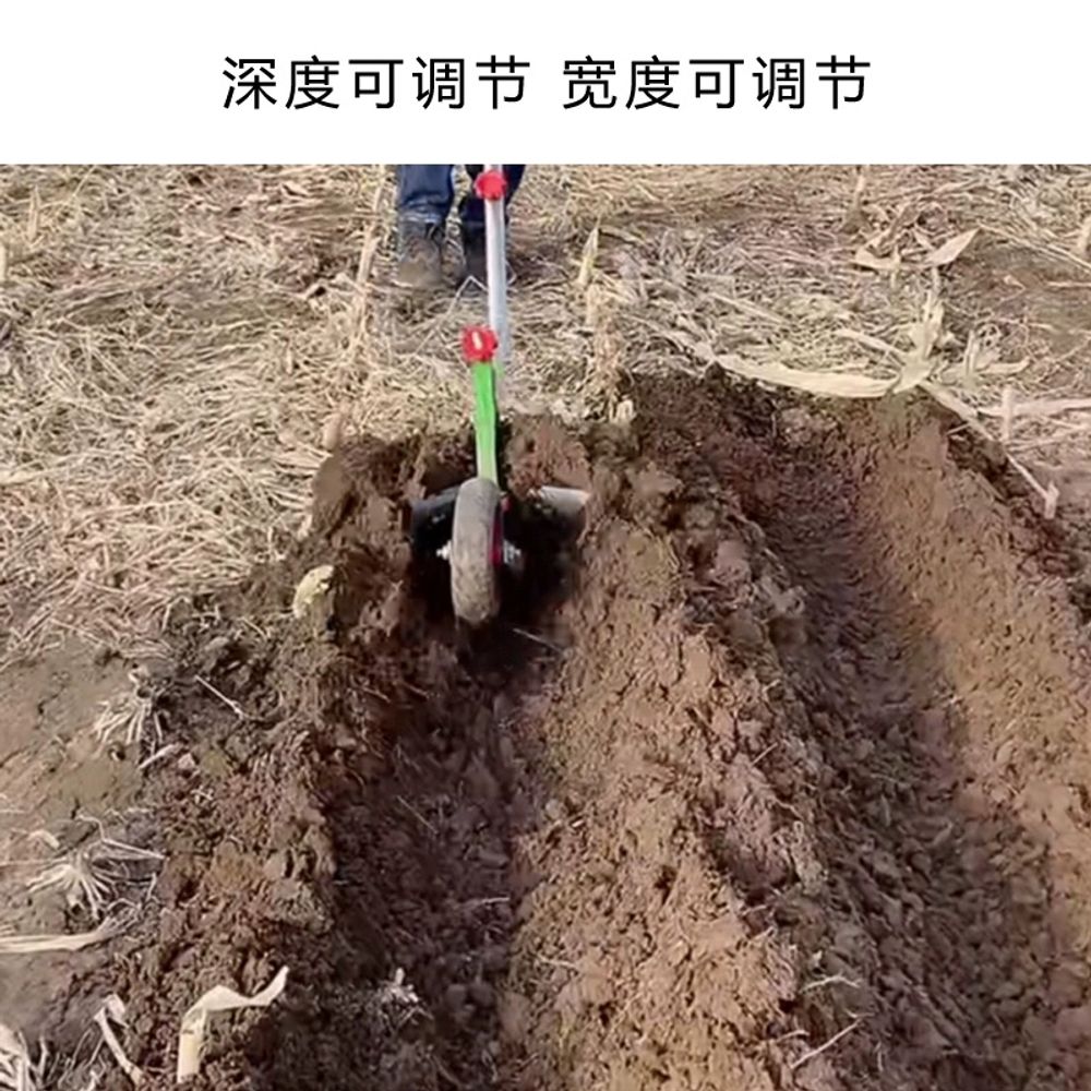 밭고랑기기 손쟁기 수동 밭갈기 호미 밭고랑 A. 사람 손으로 끄는 쟁기 1인용 미세 경운 - 상세 이미지 3