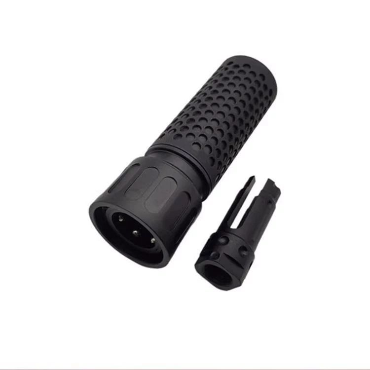 M4 소음기 14개 역치 금속 퀵 릴리스 14mm 액세서리 장식용 검정색 플래시 캡 - 상세 이미지 5