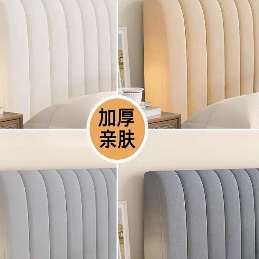 A. 흰색 수직 스트립 두꺼운면 클램프, A. 침대 머리판 길이 120cm 높이 70c - 상세 이미지 5