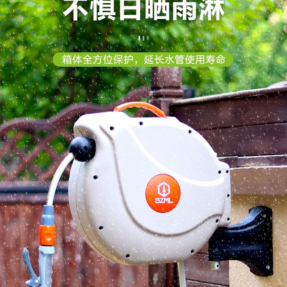 자동릴호스 워터릴 정원 농약 단층 물호스릴 권취기 자동 A. 자동 수축 22m 설정 - 상세 이미지 3