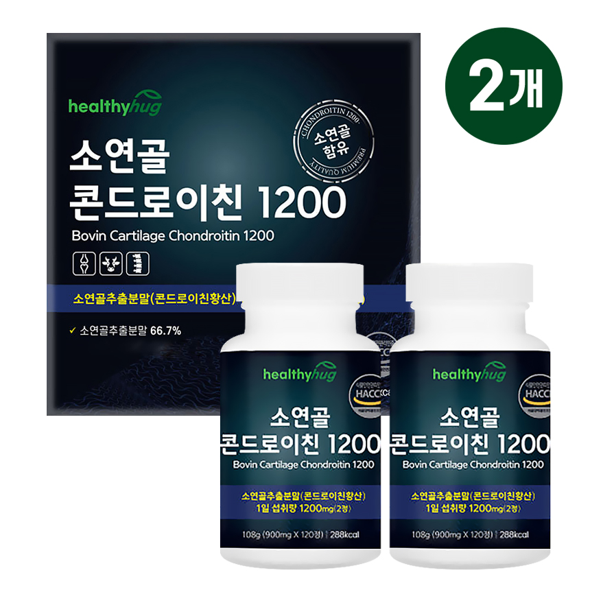 헬씨허그 소연골 콘드로이친 1200 4개월분 240정, 2개 - 상품 이미지