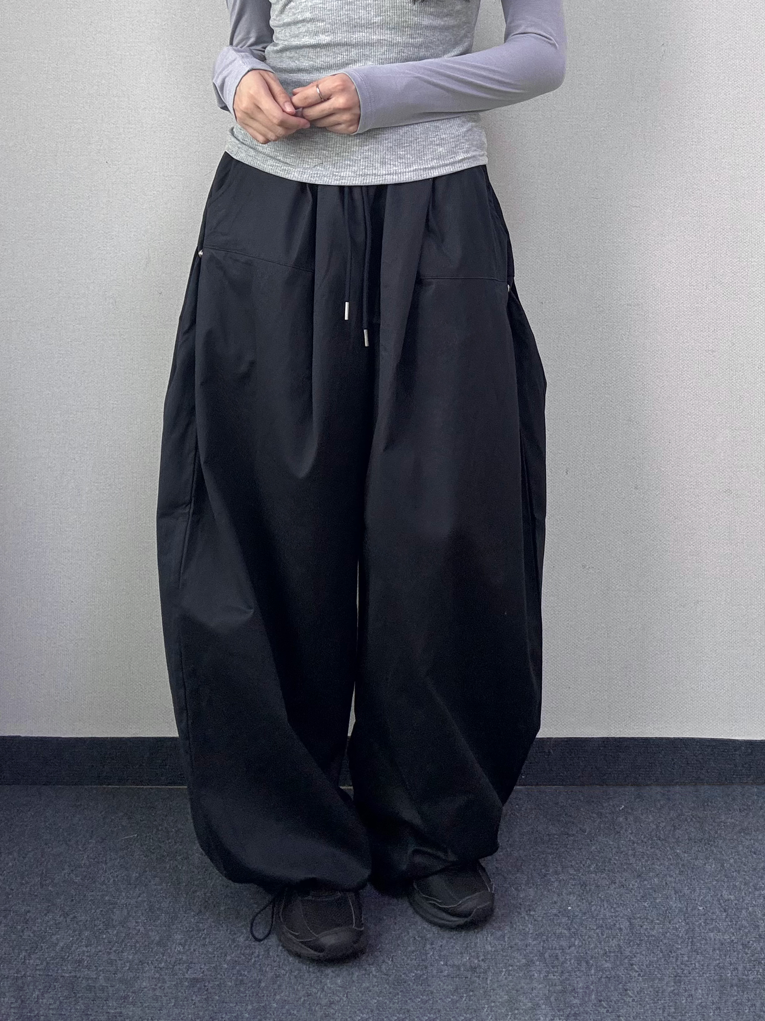 리든 스냅 다트 와이드 밴딩 팬츠 [4Color] - 상세 이미지 2