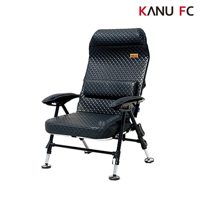 카누 레쟈의자 블랙 엠보 MCC-200 목 쿠션 민물 낚시 캠핑 좌대 의자