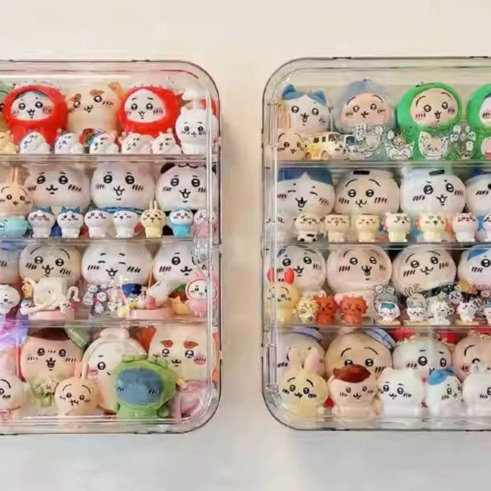 10cm 인형 보관함 아크릴 디스플레이 키링 피규어 전시 A. 크리미 화이트보통 원피스 - 상품 이미지