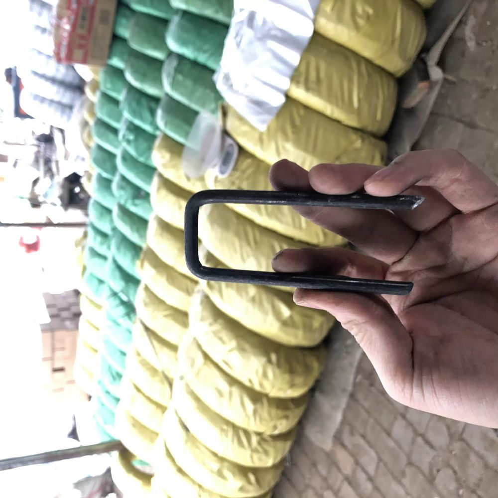 야자매트 쇠말뚝 산책로 100개 등산로 10m 철근고정핀 A. 높이 10cm 두께 6mm - 상세 이미지 3