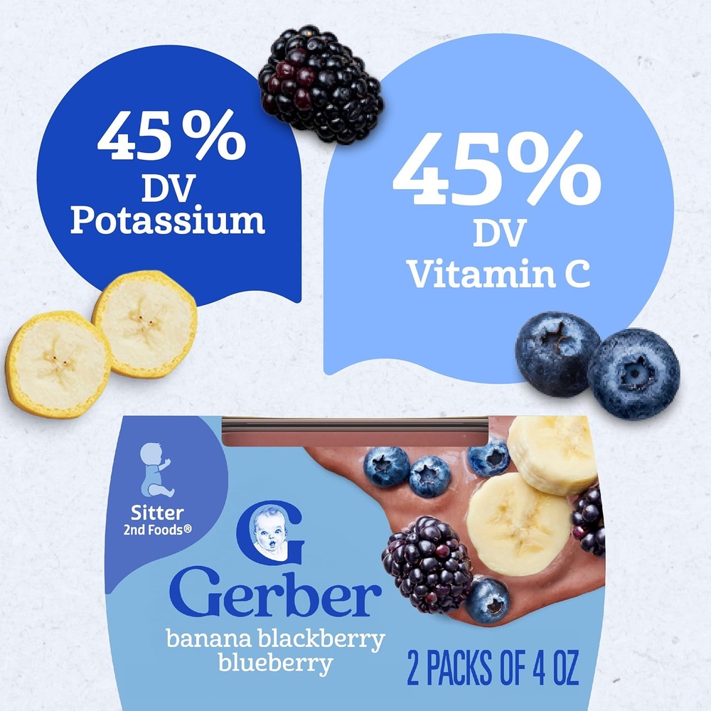 Gerber 거버 2단계  과일 퓨레 8팩