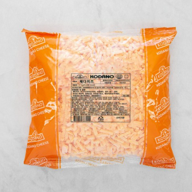 코다노 모짜렐라 체다치즈 엔젤헤어 체다F 1KG 4개 - 상품 이미지