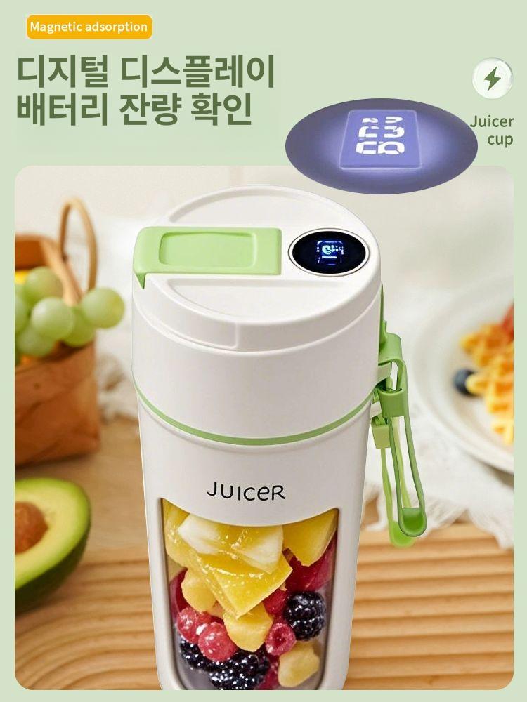 솔비에 무선텀블러 믹서기 휴대용 과일 미니 애플그린 - 상세 이미지 5