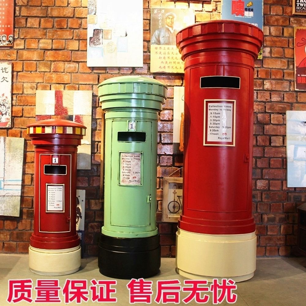 영국 우체통 편지함 사서함 복고 방수 레드 야외 소품 우편 A. J52레드 45cm 우편함 - 상세 이미지 2
