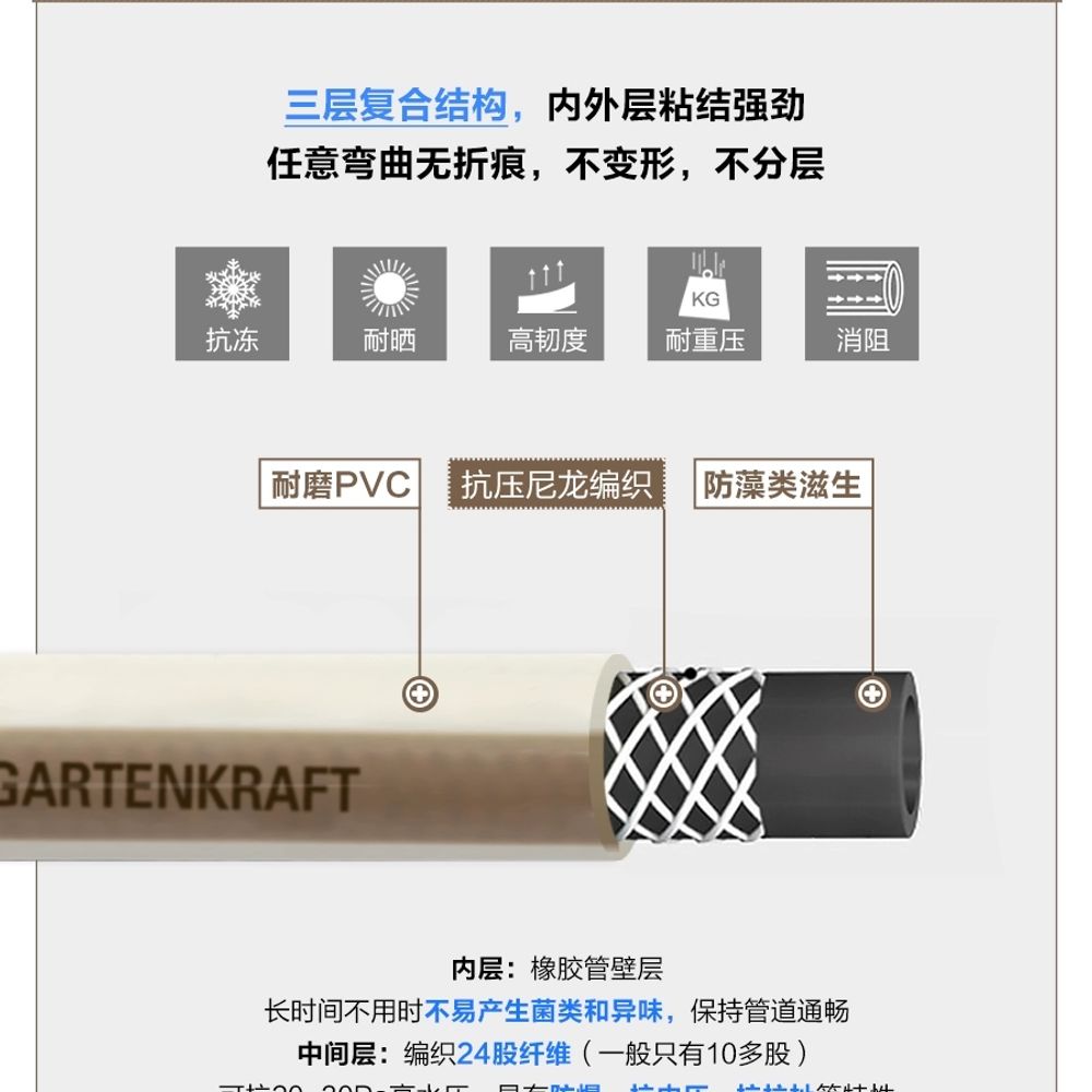 자동릴호스 워터릴 정원 농약 단층 물호스릴 권취기 자동 A. 자동 수축 22m 설정 - 상세 이미지 5