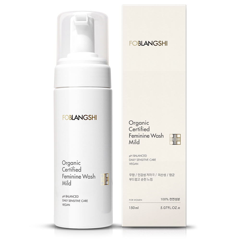 [100%천연성분 칸디다균99%감소] 유기농 포블랑시 여성청결제 유산균Y존 분비물냄새 생리 약국 저자극