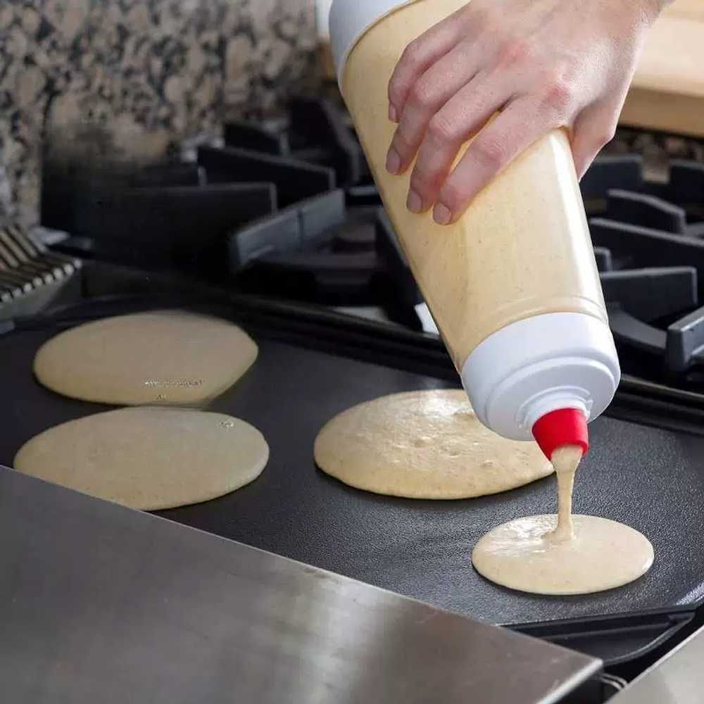 베이킹 반죽 짤주머니 베이 단일 디스펜서 작 A. 핸드 크랭크 반죽 혼합 병 반죽 분배기 - 상품 이미지