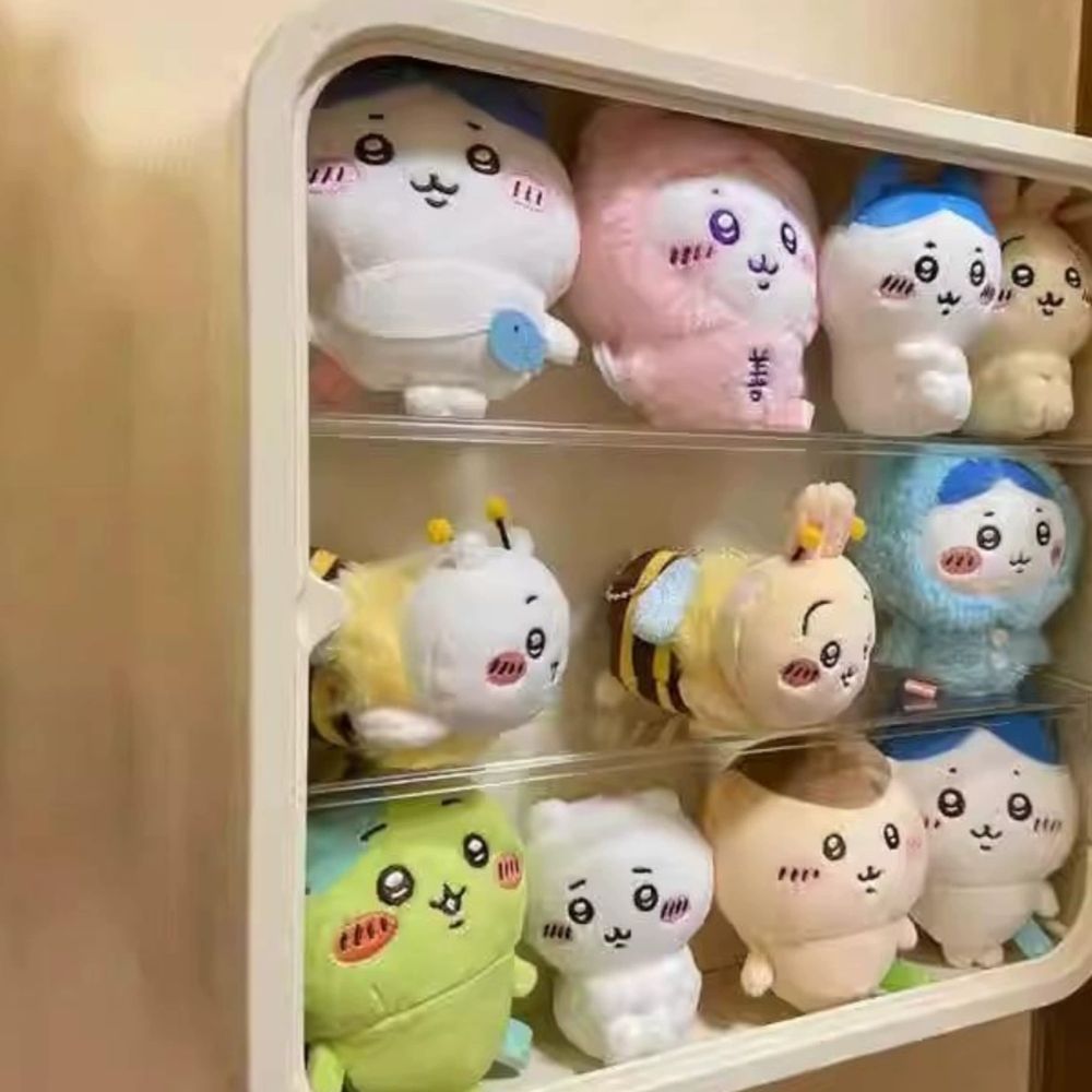 10cm 인형 보관함 아크릴 디스플레이 키링 피규어 전시 A. 크리미 화이트보통 원피스 - 상세 이미지 3