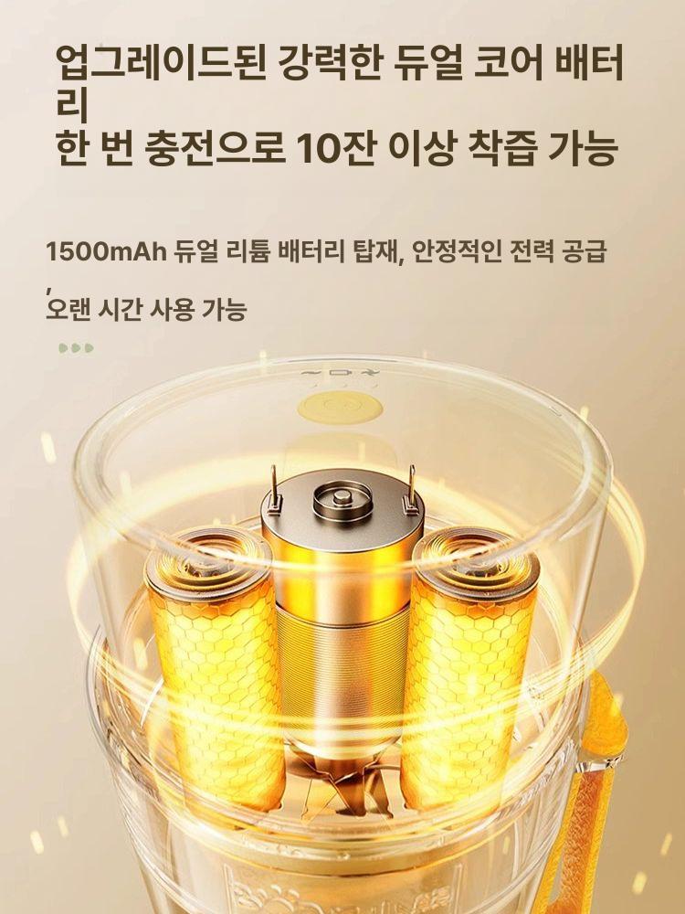 솔비에 무선텀블러 믹서기 휴대용 과일 미니 애플그린 - 상세 이미지 4