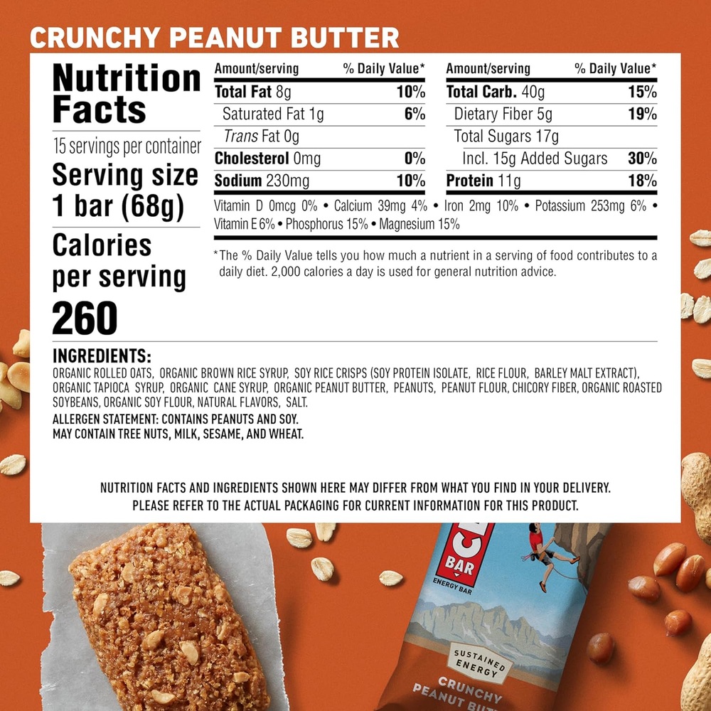 CLIF BAR 클리프바 단백질바 땅콩버터 15개입 이미지 7