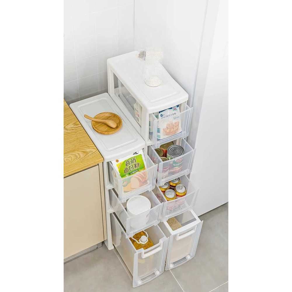 폭좁은 수납장 냉장고틈새장 서랍장 B. 4, A. 26 폭 깊은 바닥 층 풀리 25 층 선 - 상품 이미지